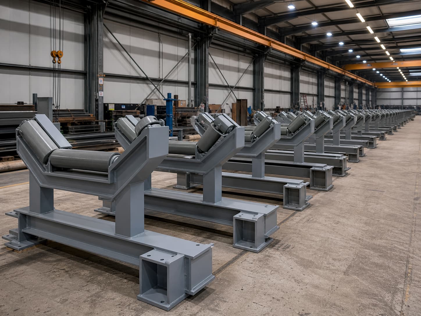 Belt conveyor steel structure