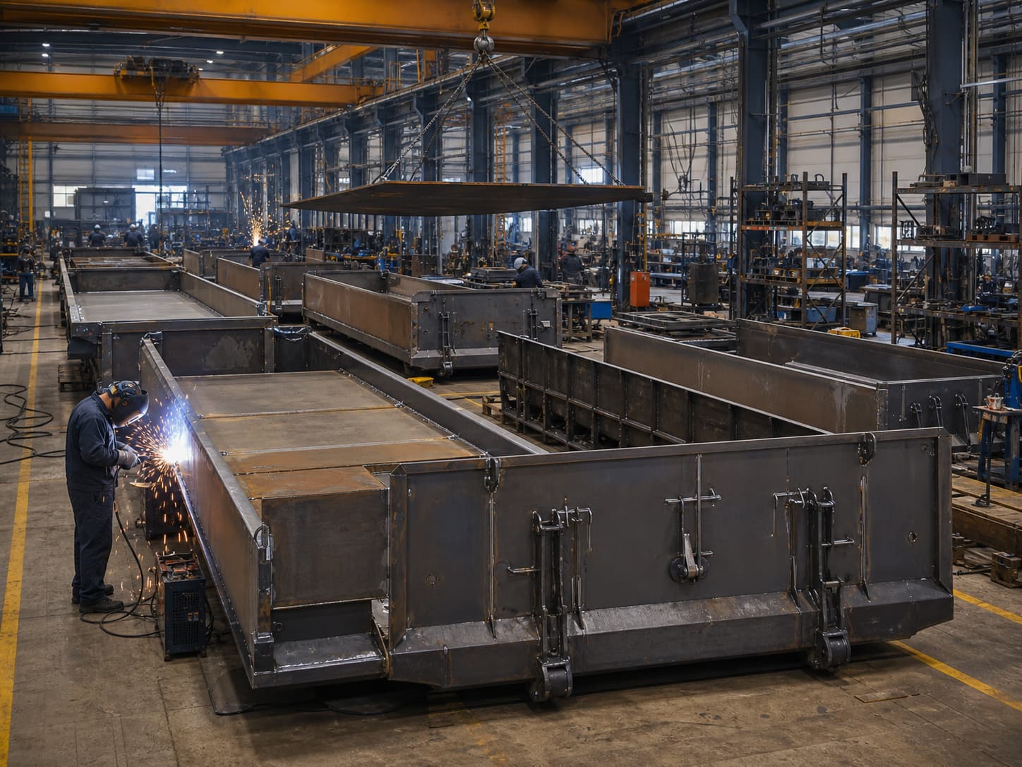 Hooklift containers and platforms