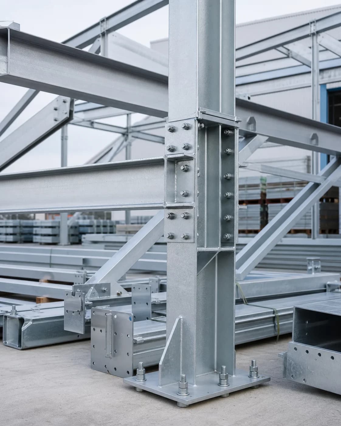 Building steel structures